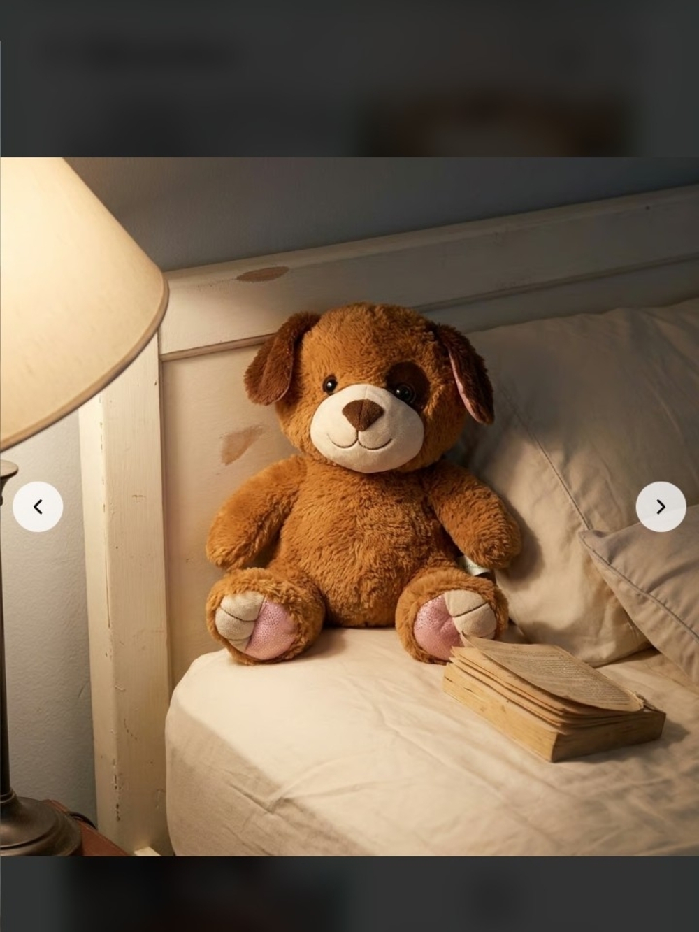 Plush Brown Dog Toy for Kids - Soft Cuddly Stuffed Animal